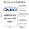 Signmission Emergency Flashlight Here, 12 in W x Rectangle, Aluminum OS-2PACK-NS-A-1218-V-11839 - alternate 5